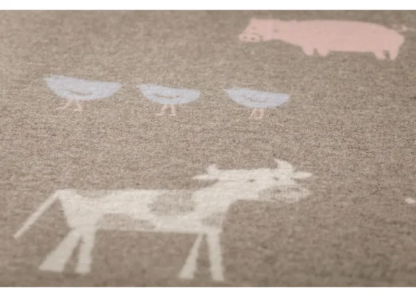 Fussenegger Baby Blanket - JUWEL Farm Life Smoke 90x70cm