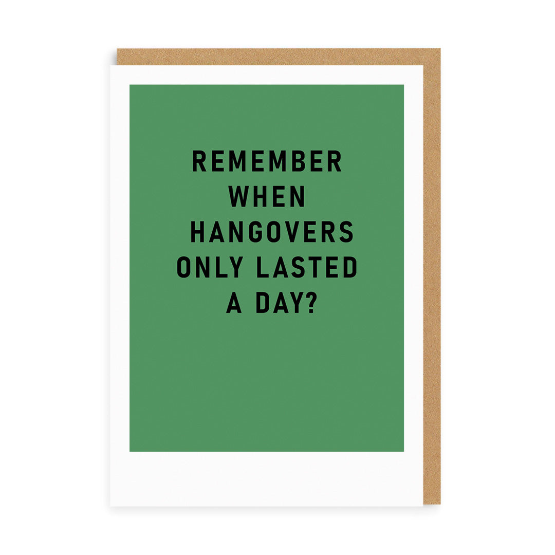 OD Cards - Birthday | Remember Hangovers
