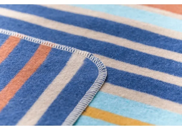 Fussenegger Baby Blanket - JUWEL Fox Stripes Navy 90x70cm