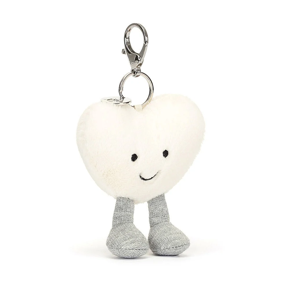 Jellycat Bag Charm - Amuseable Cream Heart