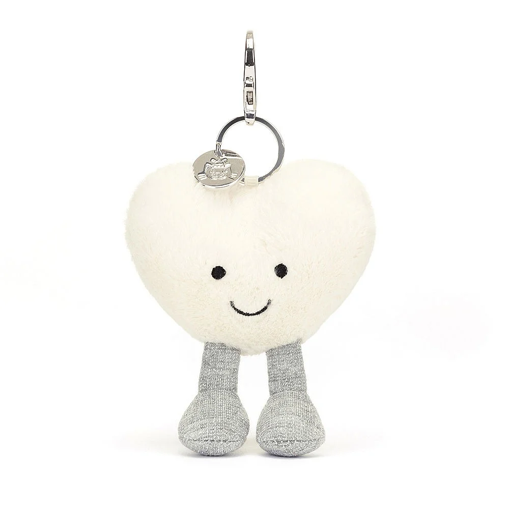 Jellycat Bag Charm - Amuseable Cream Heart