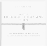 Load image into Gallery viewer, A Littles &amp; Co. Bracelet - Through Thick &amp; Thin Silver

