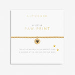 Load image into Gallery viewer, A Littles &amp; Co. Bracelet - Paw Print (Blk Gld) | Gold
