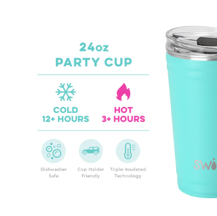 Swig Party Cup 24oz - Aquamarine