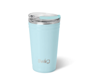 Swig Party Cup 24oz - Shimmer Aquamarine