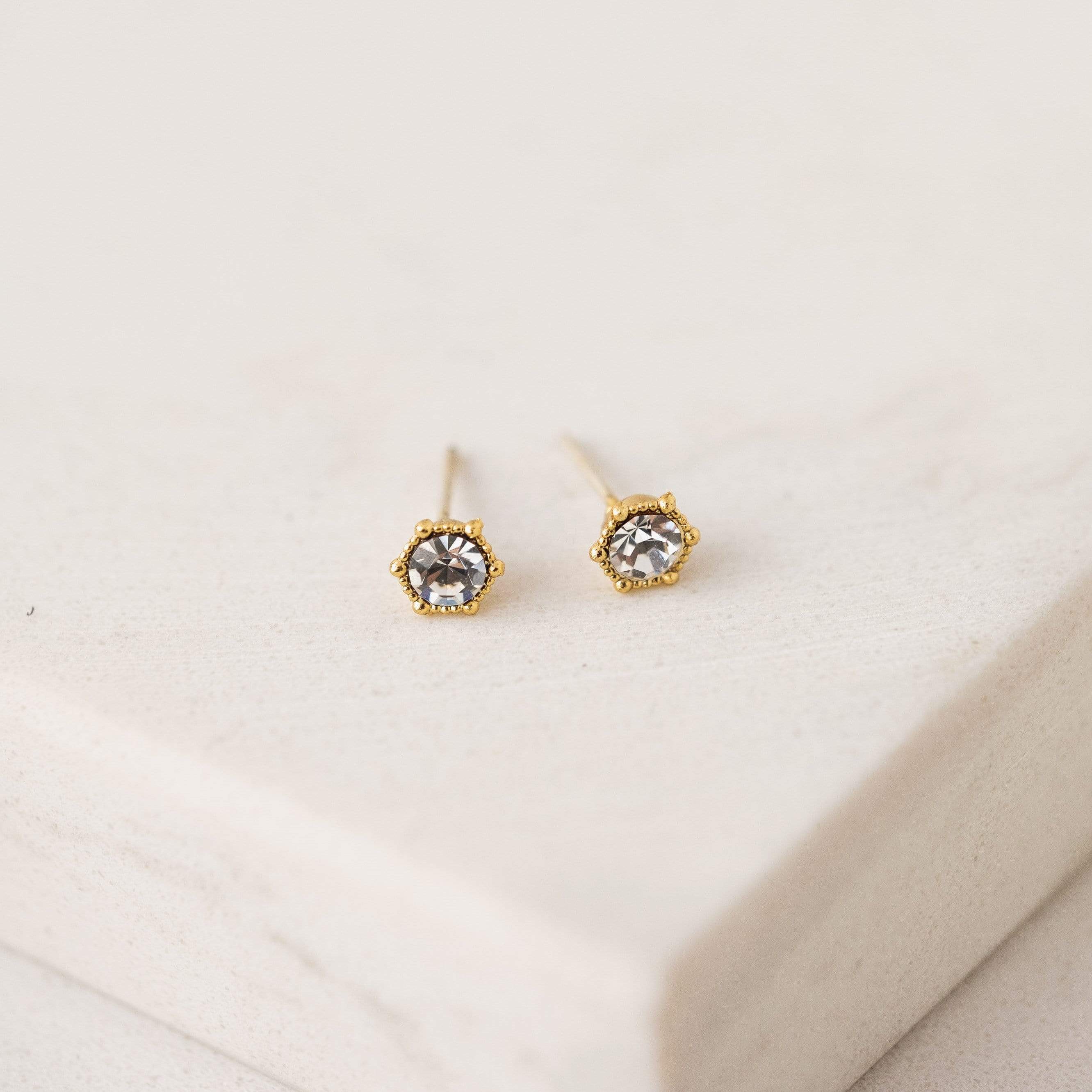 Gold-Plated Studs - Astrid Clear