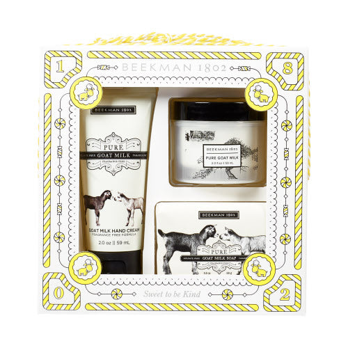 Beekman Gift Set - Hand|Body|Soap Pure Goat Milk