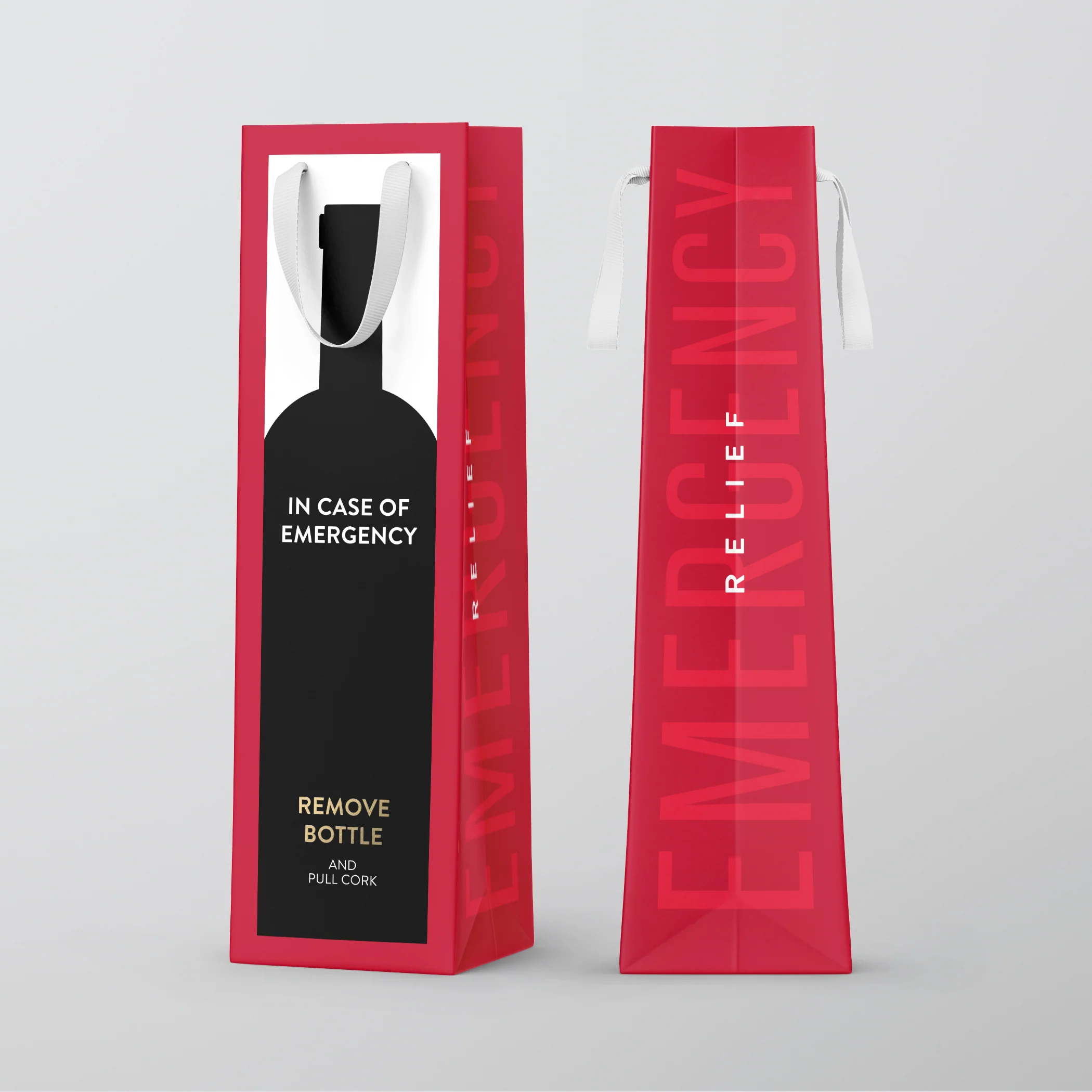 Fine Moments Wine Bag - Emergency Relief Red
