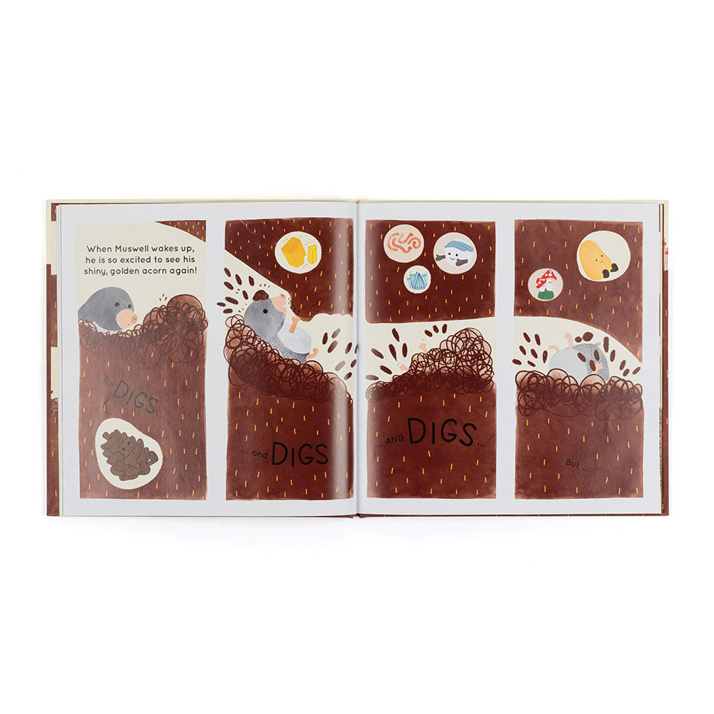 Jellycat Book - Muswell Mole and the Buried Treasure