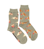 Load image into Gallery viewer, Women&#39;s Crew Socks - Big Cats
