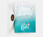 Load image into Gallery viewer, InstaCake - Happy BDay Teal Chocolate
