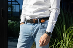 Load image into Gallery viewer, Braided Belt - Dark Brown o/s
