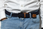Load image into Gallery viewer, Braided Belt - Navy Blue o/s

