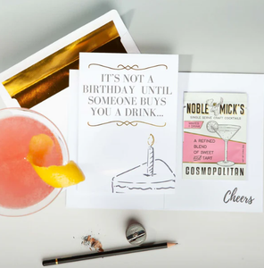 Noble Mick's Card - Buys You a Drink Cosmopolitan