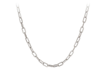 Load image into Gallery viewer, Pyrrha Chain - Small Paperclip Oxidized Silver 16&quot;
