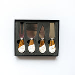 Load image into Gallery viewer, Resin Cheese Knife Set - Gold Quartz s/4

