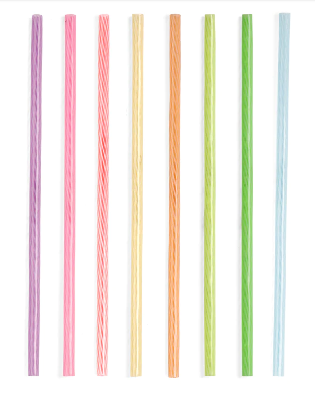 Reusable Straw - Rainbow 8" s/24