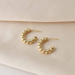 Load image into Gallery viewer, Gold-Plated Hoops - Dawson
