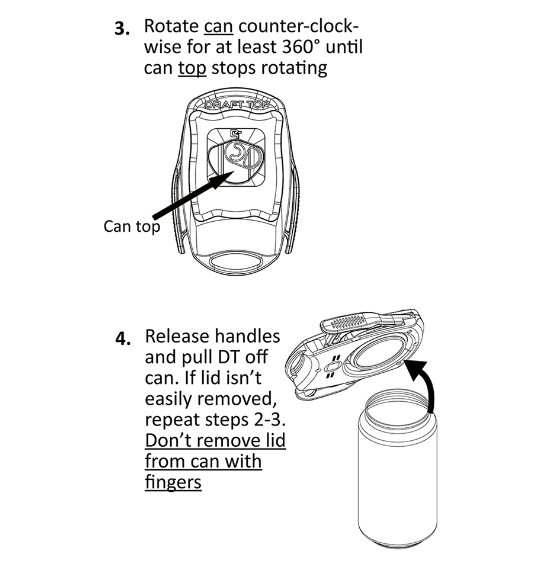 Draft Top Lift® - Beverage Can Opener