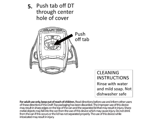 Draft Top Lift® - Beverage Can Opener