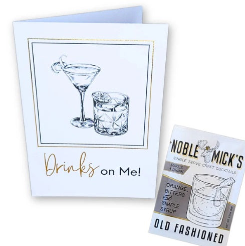 Noble Mick's Card - Drinks On Me Old Fashioned