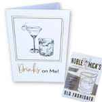 Load image into Gallery viewer, Noble Mick&#39;s Card - Drinks On Me Old Fashioned
