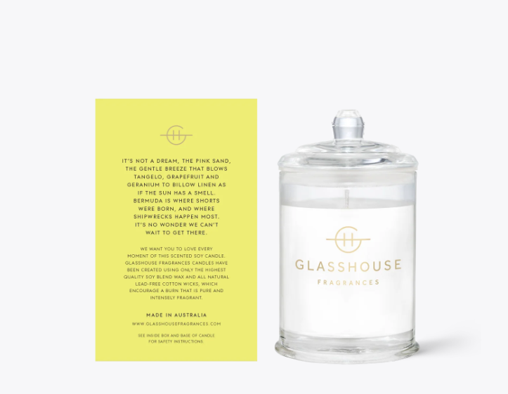 Glasshouse Candle - Sunkissed in Bermuda 2.1oz