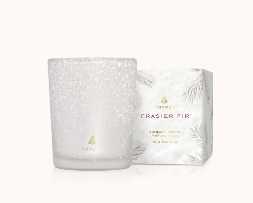 Thymes Frasier Fir - Flocked Votive 2oz