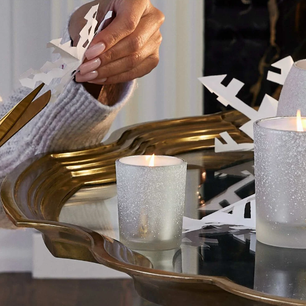 Thymes Frasier Fir - Flocked Votive 2oz