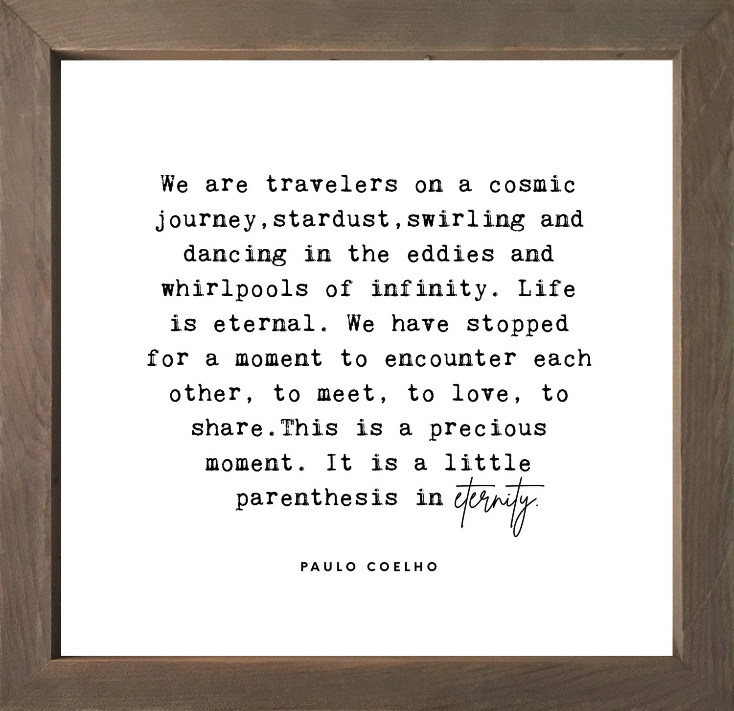 Framed Art Small - We are Travelers