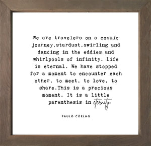 Framed Art Small - We are Travelers
