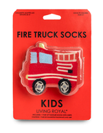 Load image into Gallery viewer, Kids Socks - 3D Firetruck
