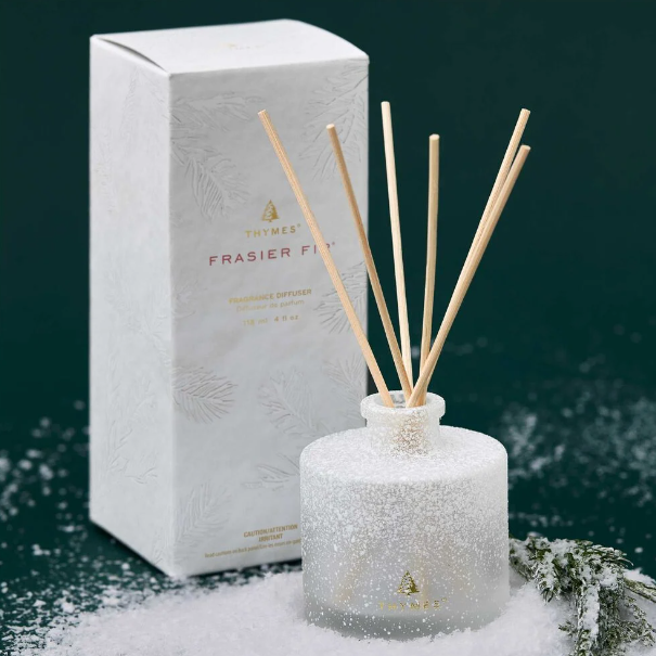 Thymes Frasier Fir - Flocked Diffuser Petite
