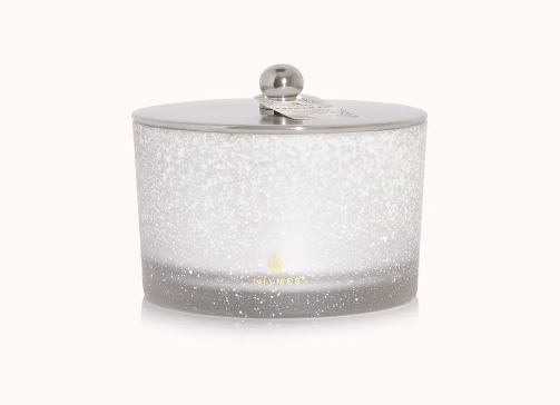 Thymes Frasier Fir - Flocked Candle 3-wick 18oz