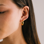 Load image into Gallery viewer, Waterproof Collection - Hoop Earrings Friday Gold
