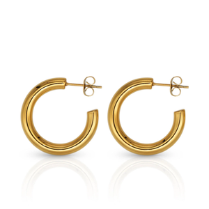 Waterproof Collection - Hoop Earrings Friday Gold