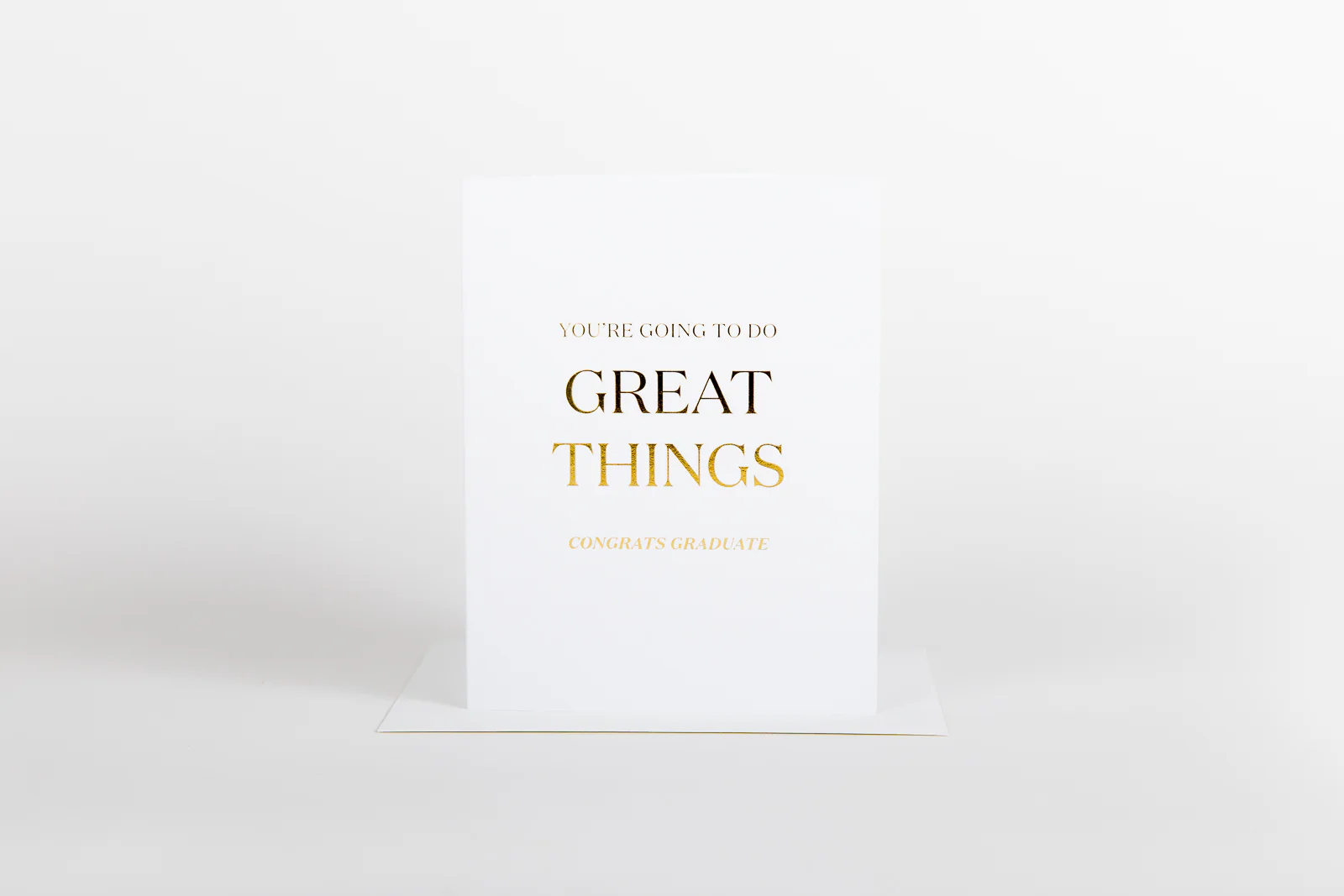W&C Cards - Great Things Gold Graduate