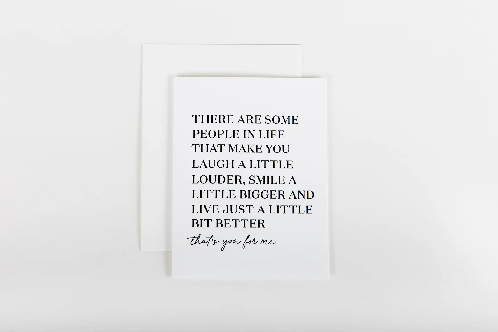 W&C Cards - You Make Life a Little Better