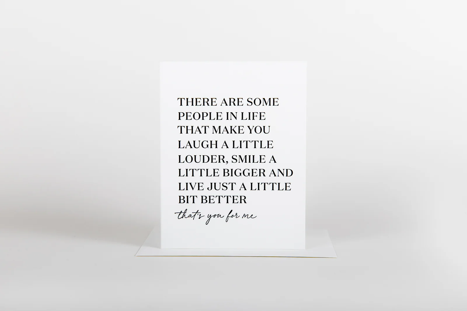 W&C Cards - You Make Life a Little Better