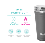 Load image into Gallery viewer, Swig Party Cup 24oz - Grey
