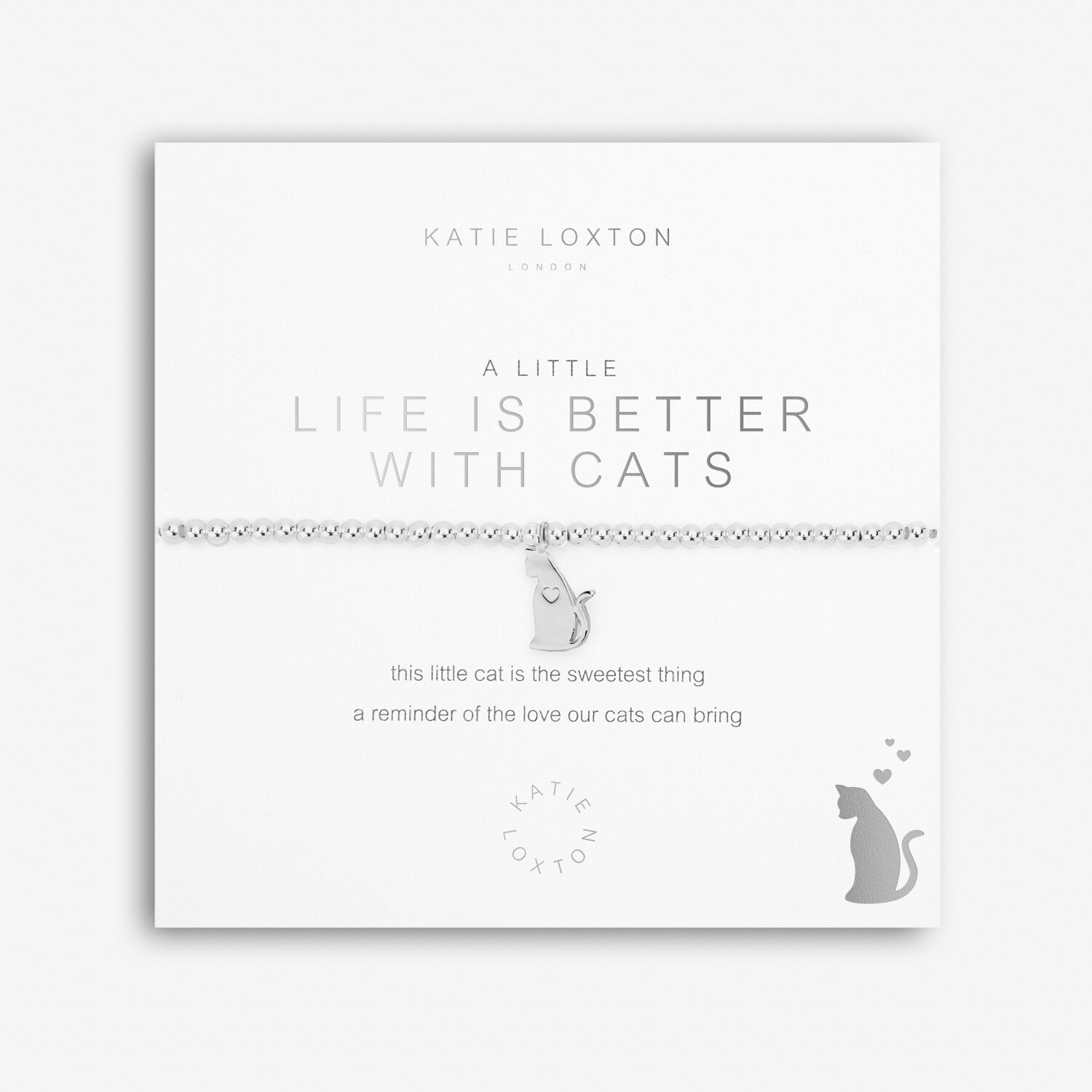Katie Loxton Bracelet - Life is Better with Cats