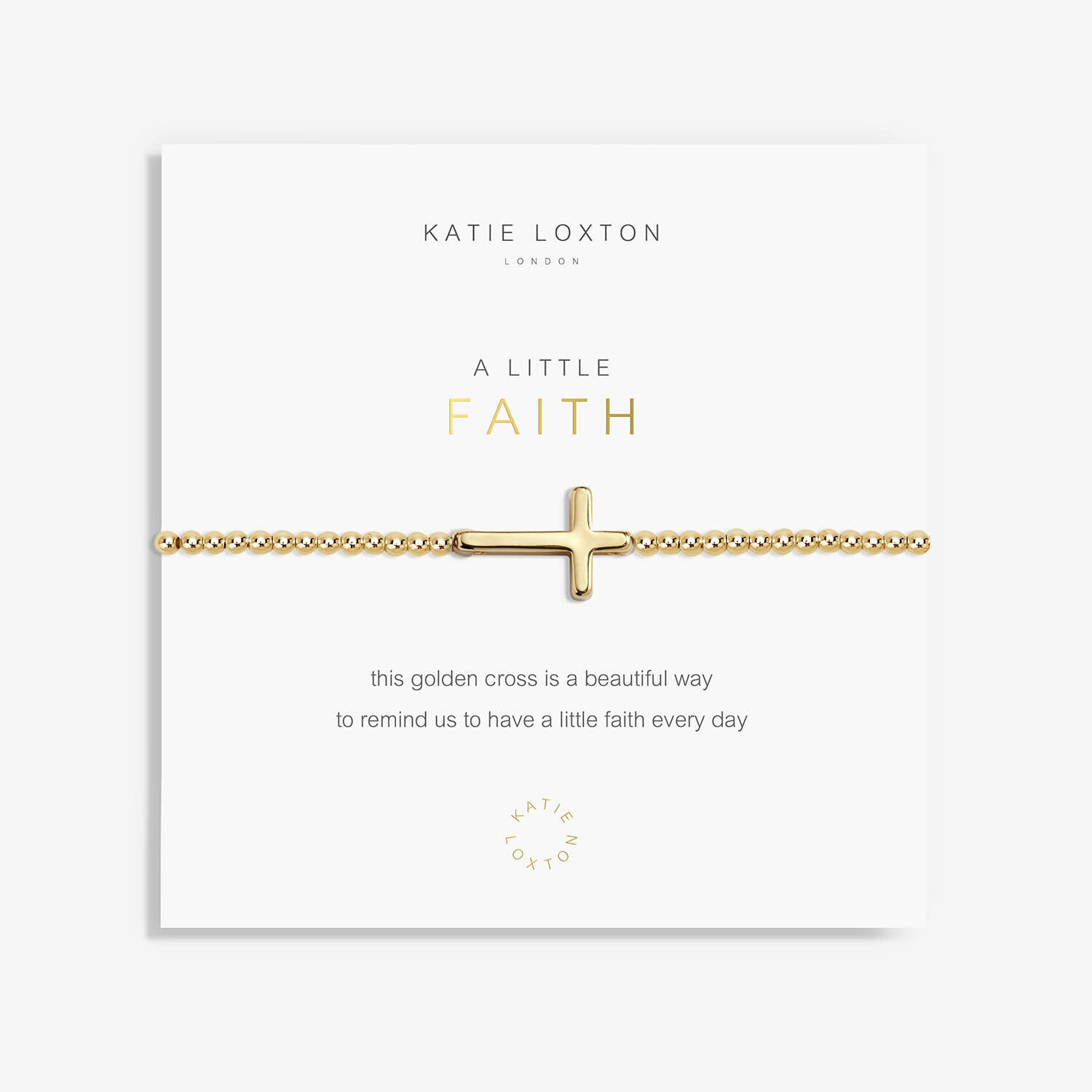 Katie Loxton Bracelet - Gold Faith