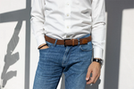 Load image into Gallery viewer, Braided Belt - Light Brown o/s
