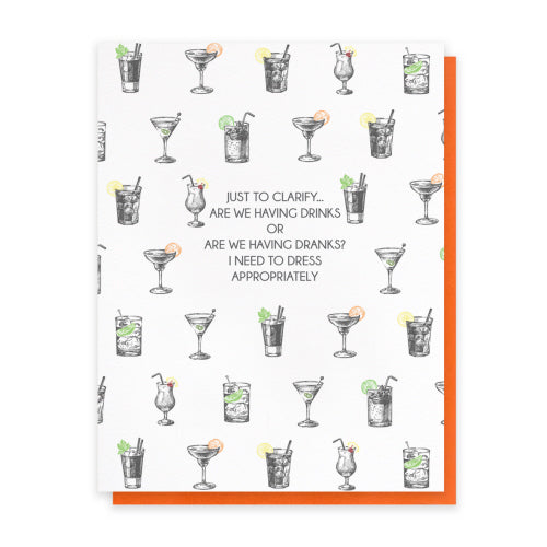 Card - Birthday | Drinks or Dranks