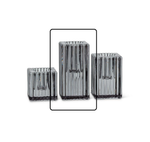 Load image into Gallery viewer, Taper Candle Holder - Ribbed Square Grey
