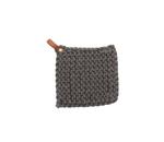 Load image into Gallery viewer, Trivet - Crocheted Leather Loop Grey
