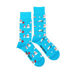 Load image into Gallery viewer, Men&#39;s Holiday Midcalf Socks - Snowman Vacation
