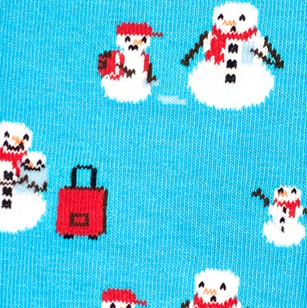 Men's Holiday Midcalf Socks - Snowman Vacation