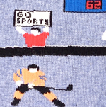 Load image into Gallery viewer, Men's Midcalf Socks - Funny Hockey Scene
