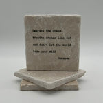 Load image into Gallery viewer, Marble Coaster - Embrace the Chaos

